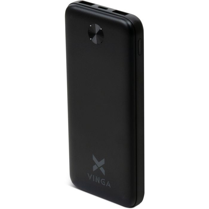 Батарея универсальная Vinga 10000 mAh 10W Black Фото
