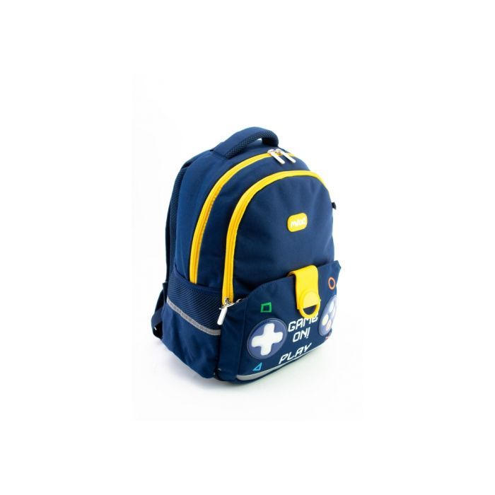 Рюкзак школьный Maxi 15" Синій з жовтим Фото