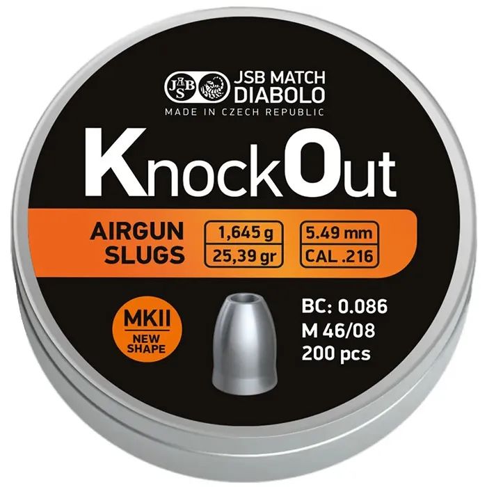 Пульки JSB Diabolo KnockOut Slugs MKII .216 Фото