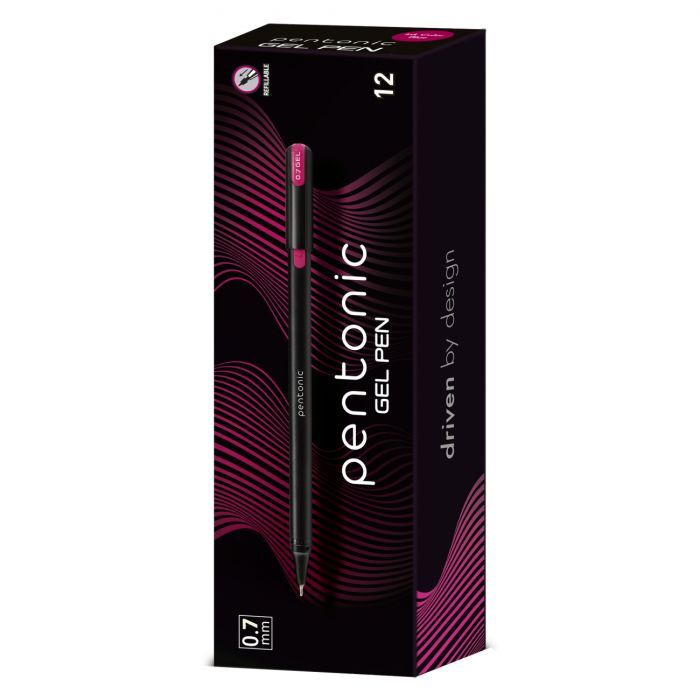 Ручка гелевая LINC Pentonic 0,7 мм рожева Фото