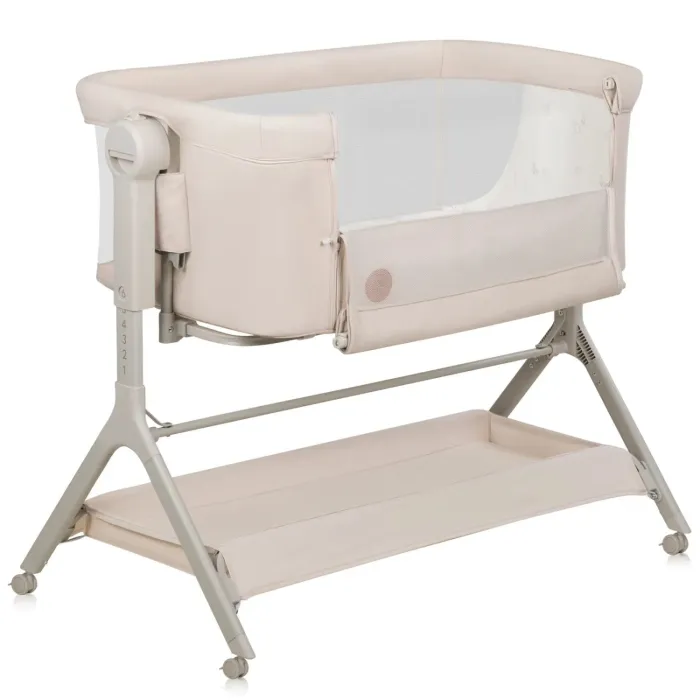 Кроватка Lionelo приставна LEONIE PLUS BEIGE SAND Фото 1