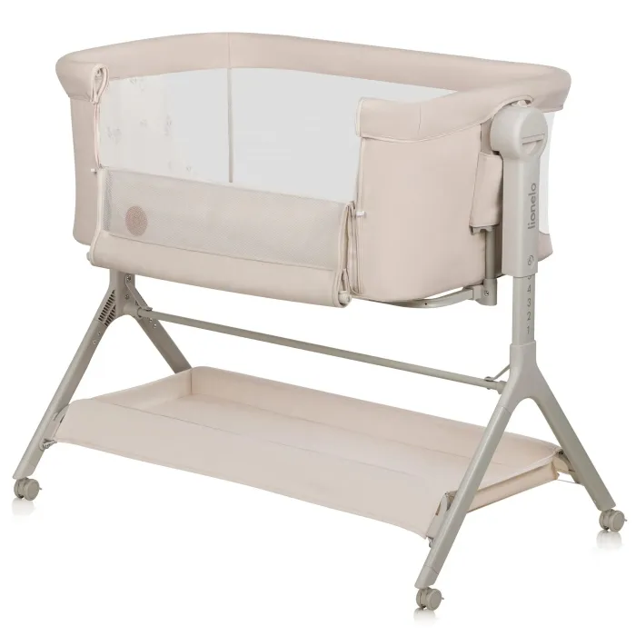 Кроватка Lionelo приставна LEONIE PLUS BEIGE SAND Фото 4