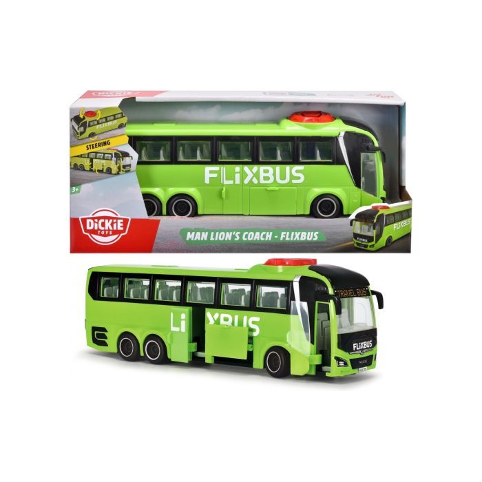 Спецтехника Dickie Toys Туристичний автобус Фліксбас 26,5 см Фото 4