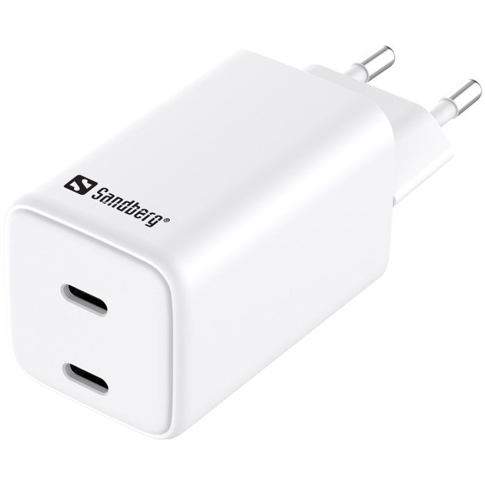Зарядное устройство Sandberg 2xUSB 65W (2xUSB-C) Gan III Фото