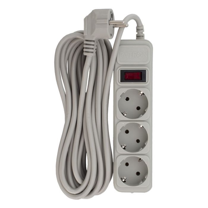 Сетевой фильтр питания Patron EXT-PN-SP-1035-GR, 5m Gray Фото
