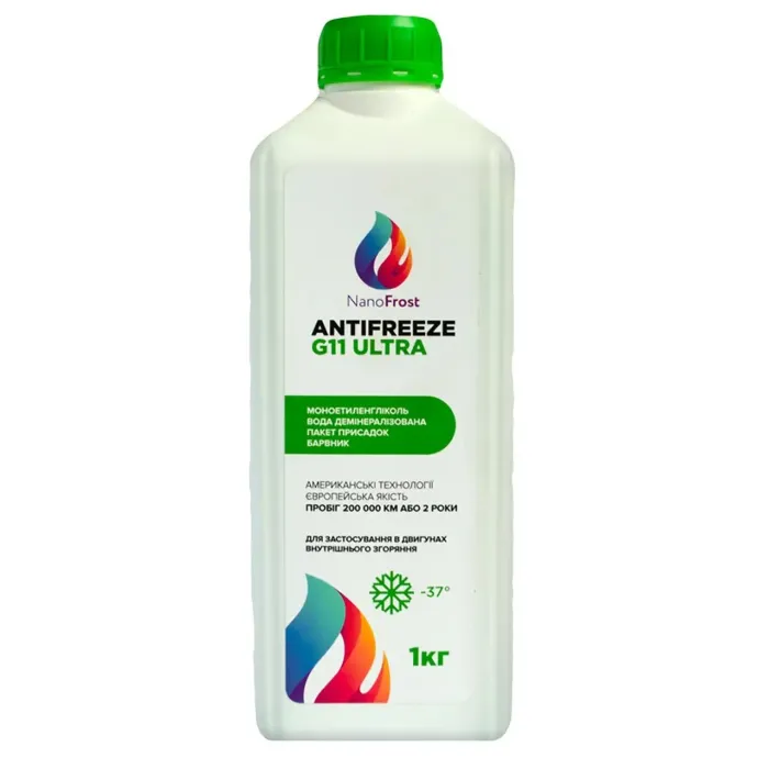 Антифриз NanoFrost G11 Ultra зелений, 1кг Фото
