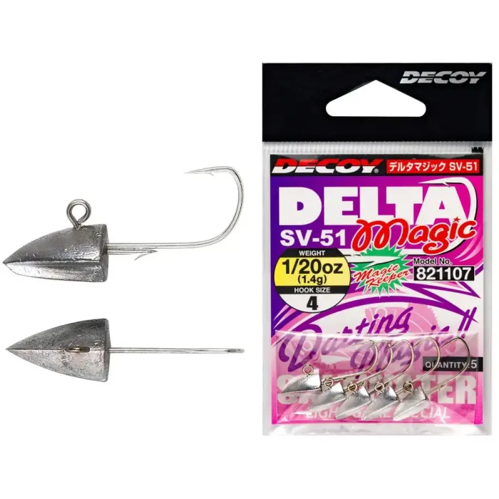 Джиг-головка Decoy SV-51 Delta Magic 6 2.5g (5шт/уп) Фото