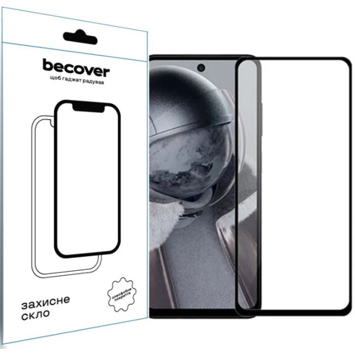 Стекло защитное BeCover Poco F6 Pro Black Фото
