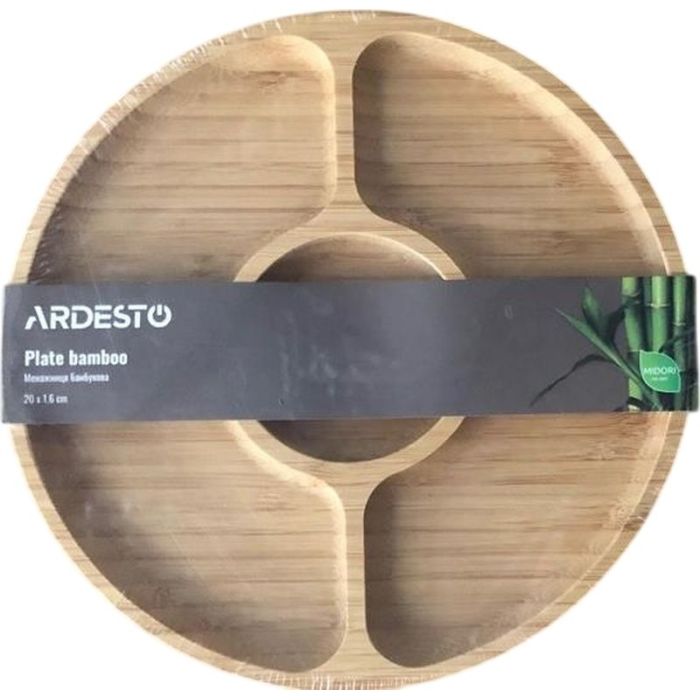 Менажница Ardesto Midori, 20х1.6см, бамбук Фото