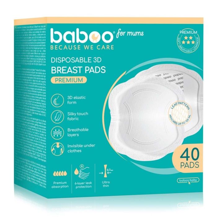 Вкладыш для бюстгальтера Baboo premium 3D 40 шт Фото