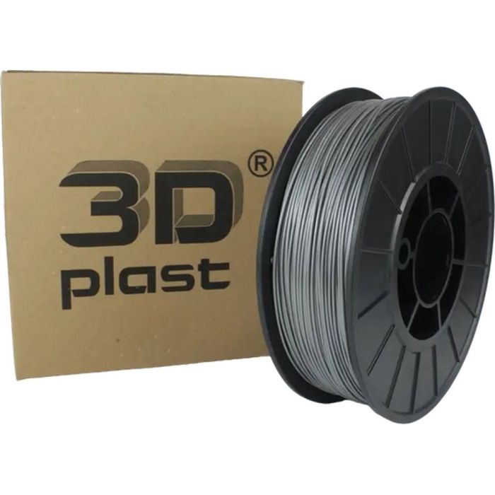 Пластик для 3D-принтера 3Dplast PETG 1.75мм, 0.85кг, gray metallic Фото