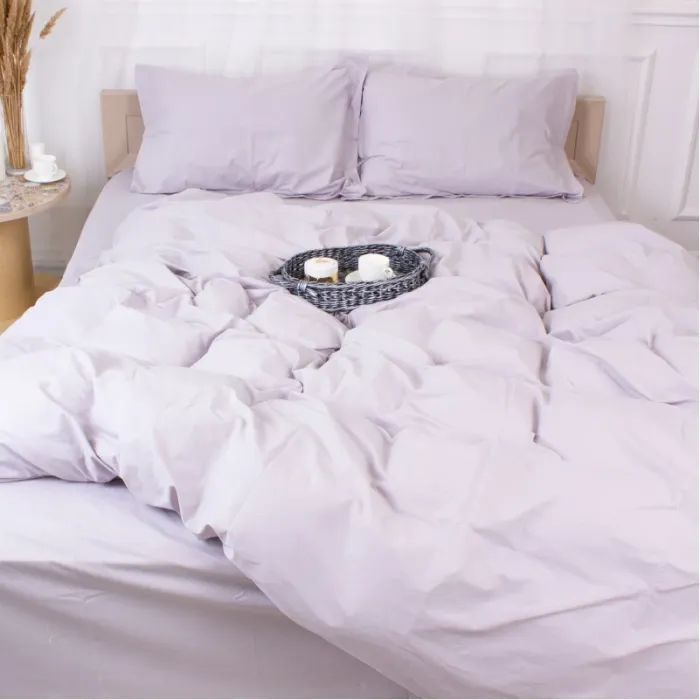 Постельное белье MirSon Poplin Line 054 Light Gray 110x140 Фото