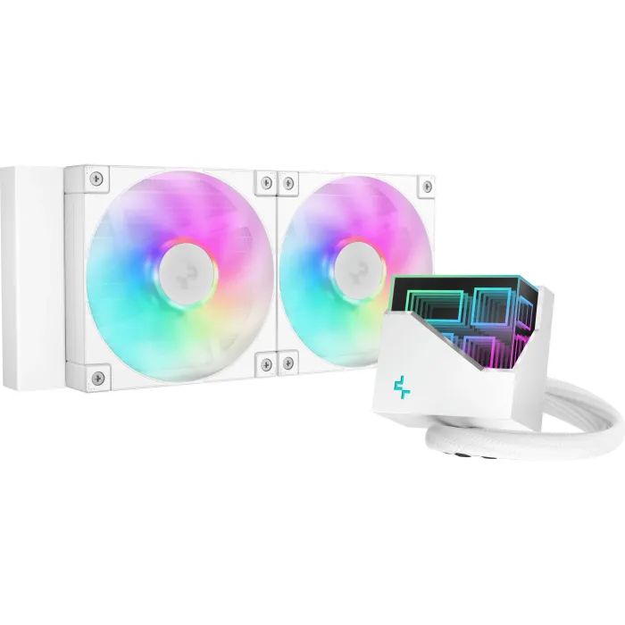 Система жидкостного охлаждения Deepcool LT240 ARGB White Фото