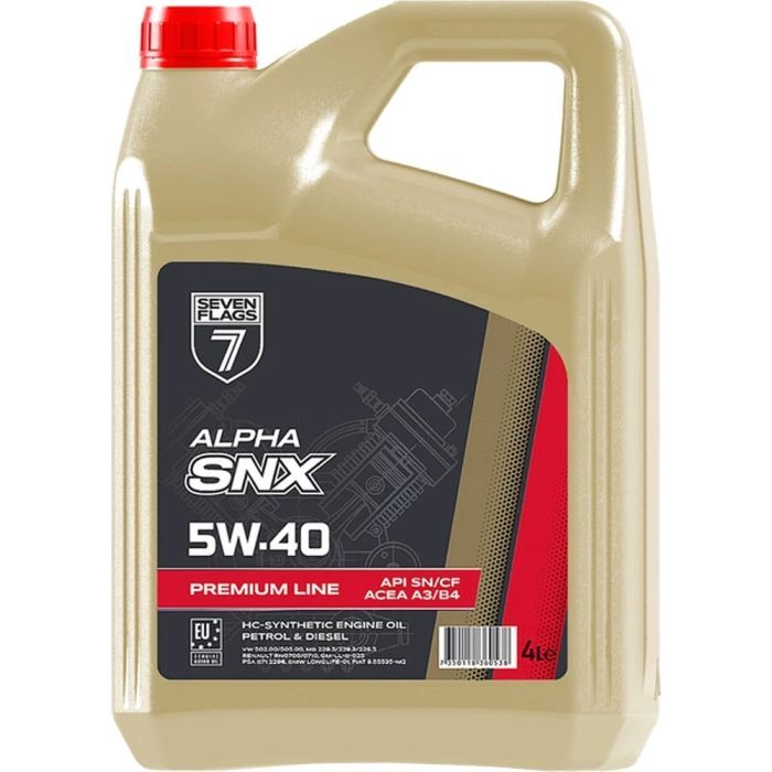 Моторное масло 7FLAGS Premium Line 5W-40 3,5кг Фото