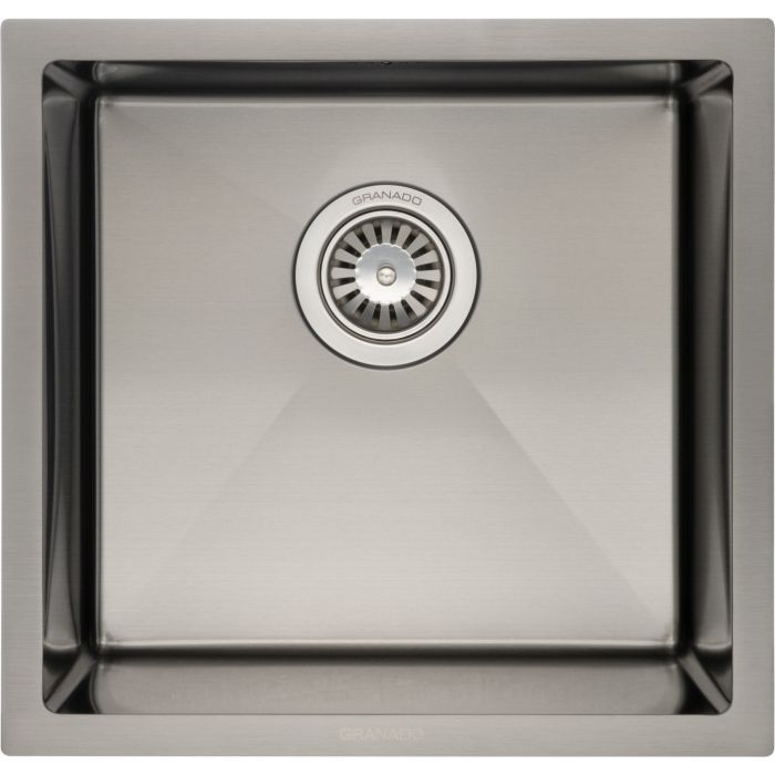 Мойка кухонная GRANADO Under top STEEL S201 black Фото