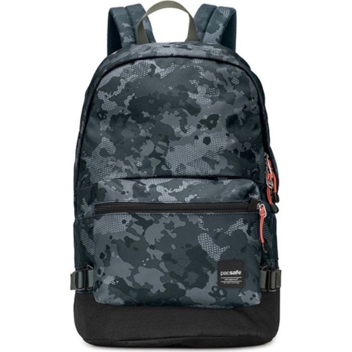 Рюкзак туристический Pacsafe Slingsafe LX400 backpack чорний-камуфляжний Фото