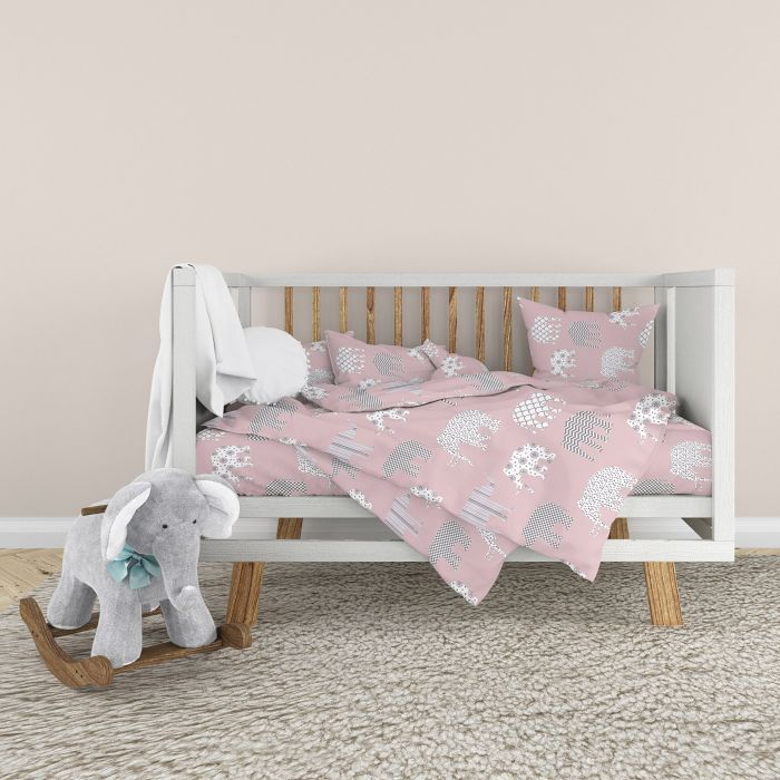 Детский постельный набор Home Line Слоны (розовый) Фото