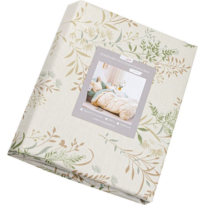 Постельное белье Home Line Степные травы Сатин Твил евро Фото