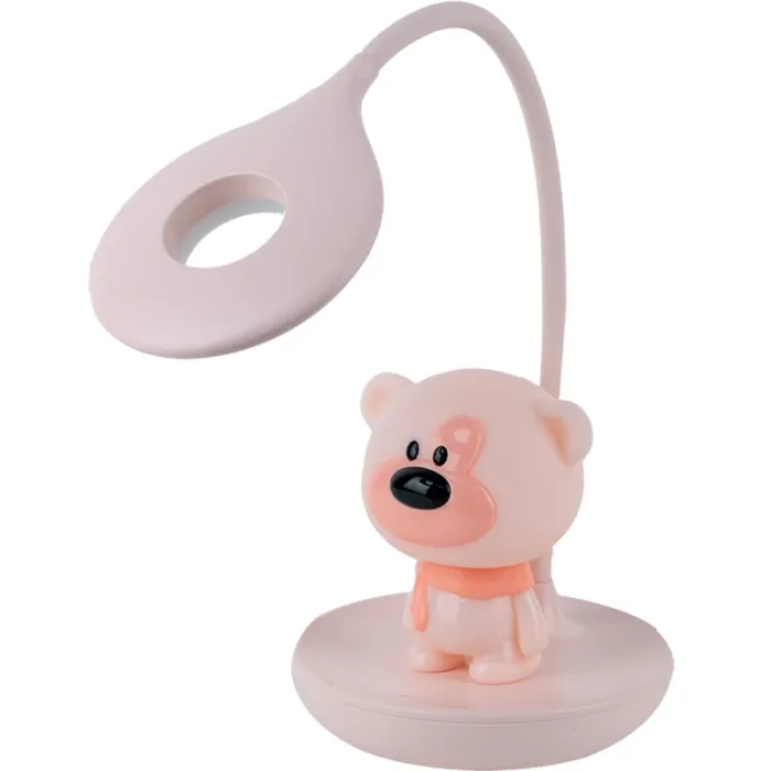 Настольная лампа Kite Bear LED с аккумулятором, розовый Фото