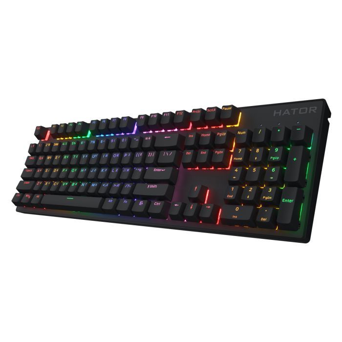 Клавиатура Hator Icefall Mecha Rainbow USB Black Фото 1