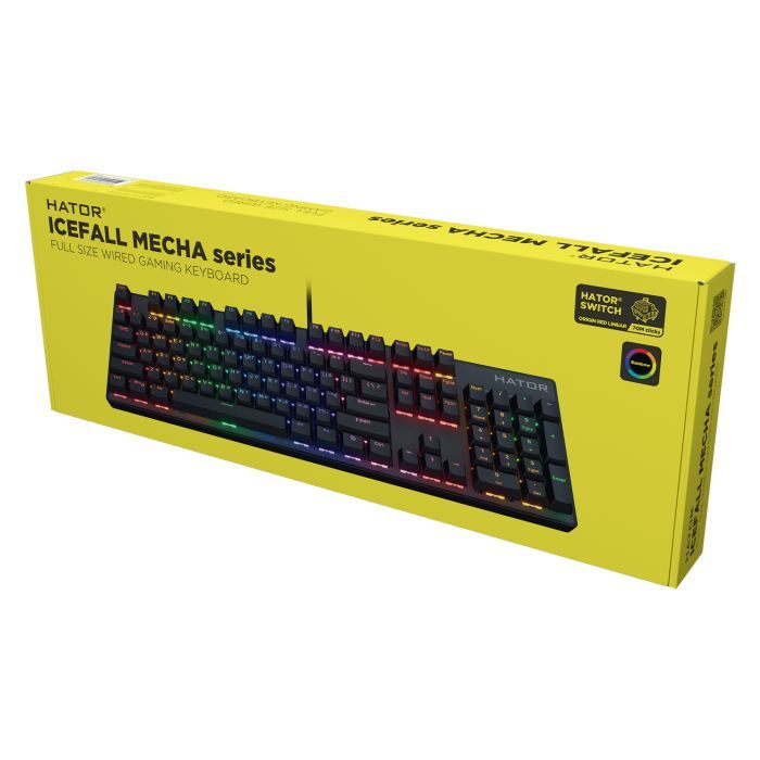Клавиатура Hator Icefall Mecha Rainbow USB Black Фото 5