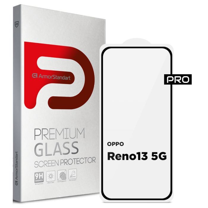 Стекло защитное Armorstandart Pro OPPO Reno13 5G Black Фото