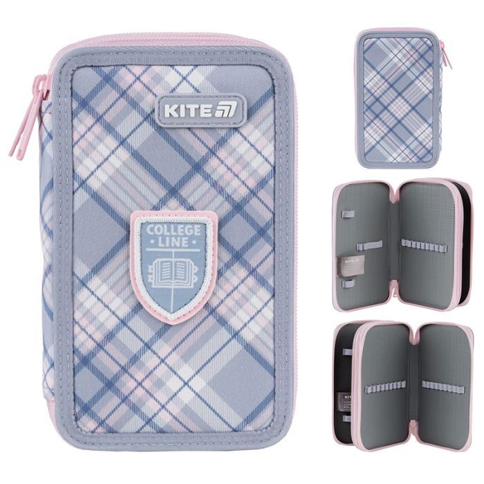 Пенал Kite 623 College Line Girl, 2 відділення Фото