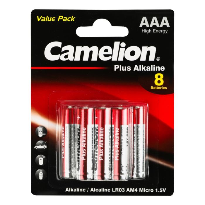 Батарейка Camelion AAA LR03 Plus Alkaline * (5+3) Фото