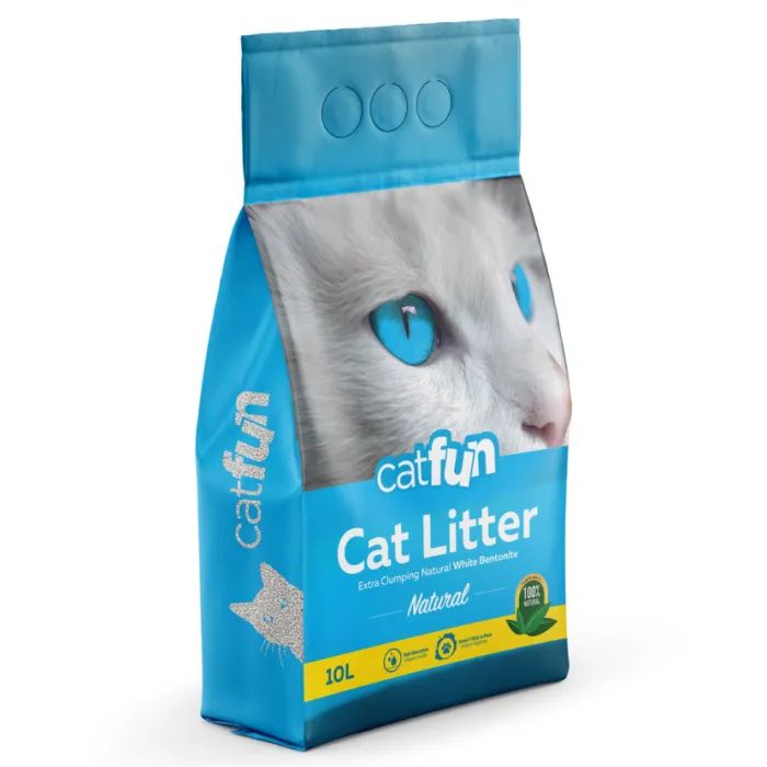Наполнитель для туалета Catfun бентонитовый натуральный 10 л Фото