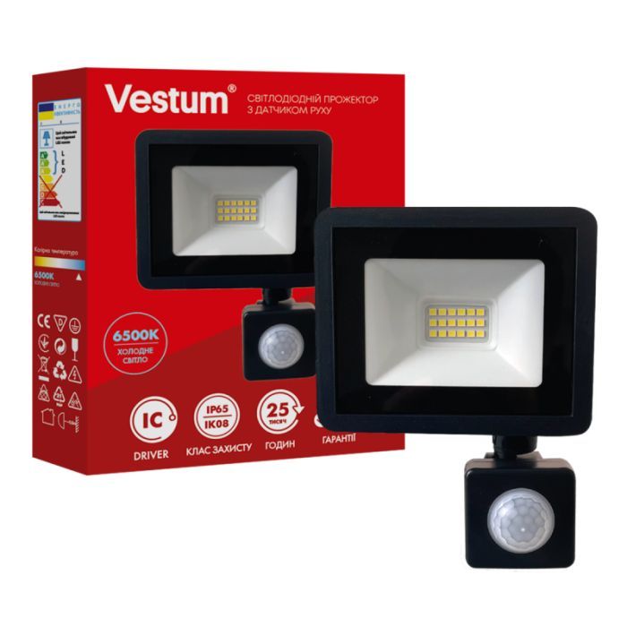 Прожектор Vestum LED 10W 6500K 180-260V IP65 Фото