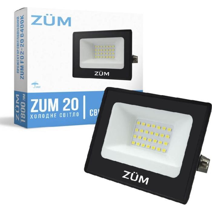 Прожектор Євросвітло ZUM F02-20 6400K Фото