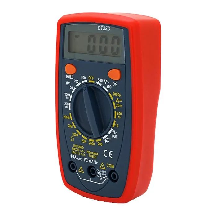 Цифровой мультиметр Voltronic DT-33D, V, A, R , Q50 Фото