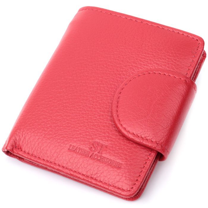Кошелек ST Leather Из натуральной кожи Красный Фото