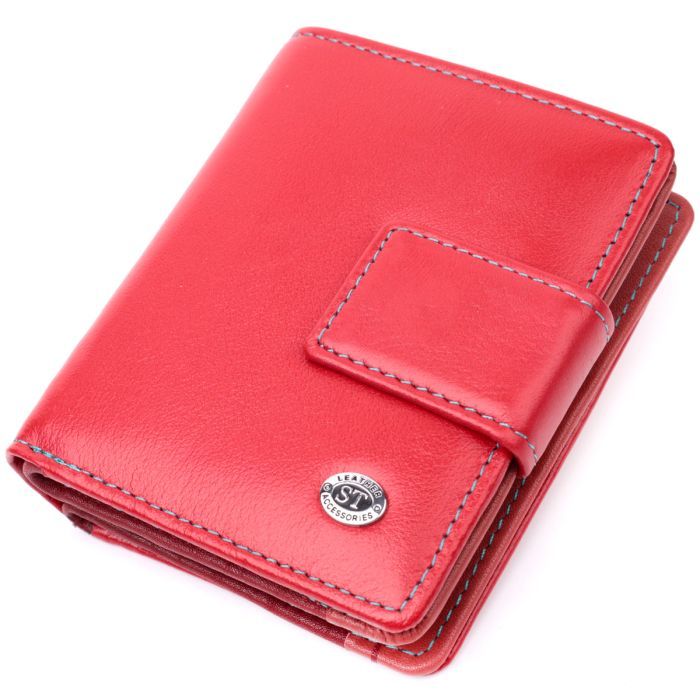 Кошелек ST Leather Из натуральной кожи Красный Фото