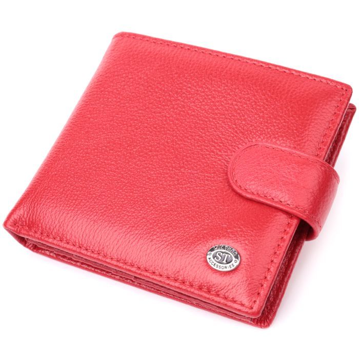 Кошелек ST Leather Из натуральной кожи Красный Фото