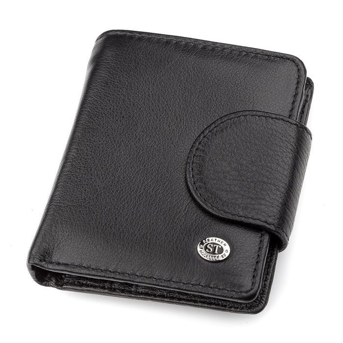 Кошелек ST Leather Кожаный Черный Фото