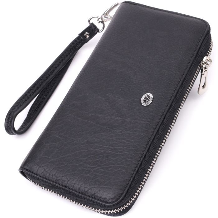 Кошелек ST Leather Из натуральной кожи Черный Фото
