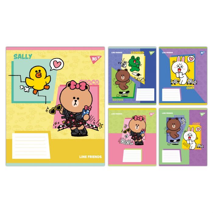 Тетрадь Yes Line Friends Funny А5 18 листов линия Фото