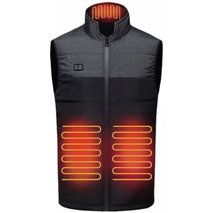 Жилет с подогревом Thermalli Chatel чорний/сірий S Фото