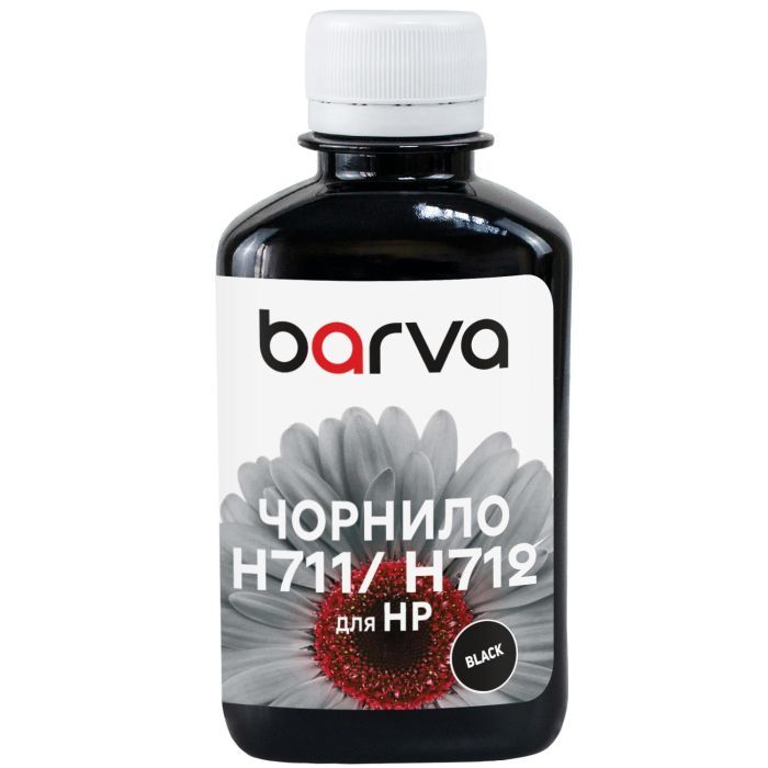 Чернила Barva HP 711/712 180ml BK, pigment Фото