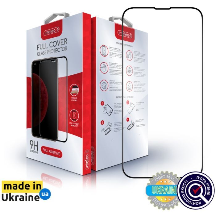 Стекло защитное Intaleo Full Glue Apple iPhone 16E Black Фото
