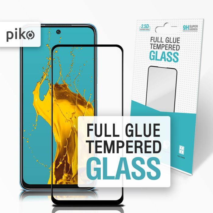 Стекло защитное Piko Full Glue Xiaomi Redmi 10 Black Фото