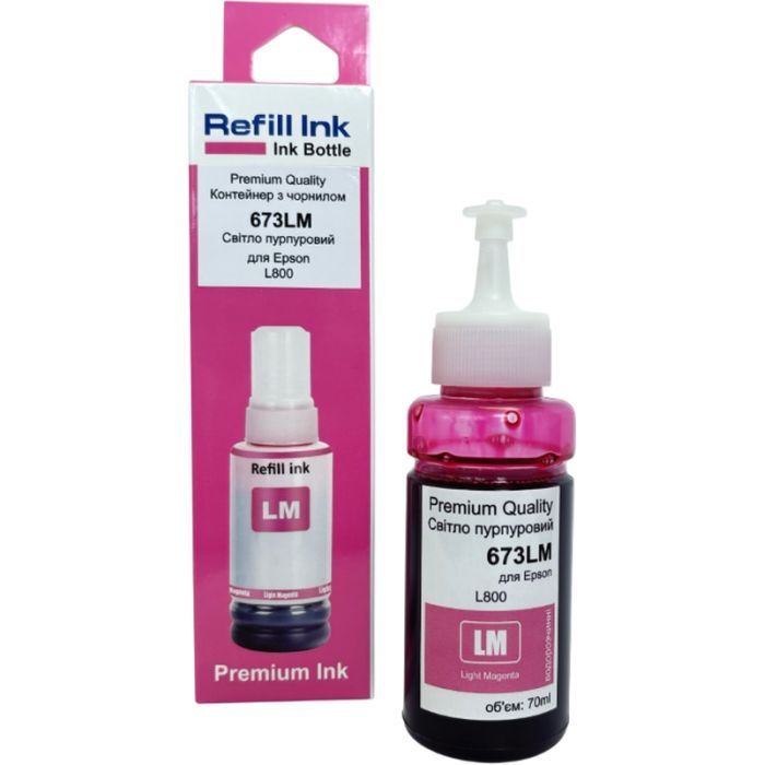 Чернила Premium Quality Epson 673 70мл Light Magenta Фото