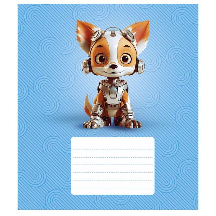 Тетрадь Школярик Robot animals 12 листов линия Фото