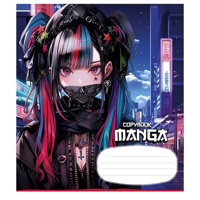 Тетрадь Школярик Manga style 18 листов линия Фото