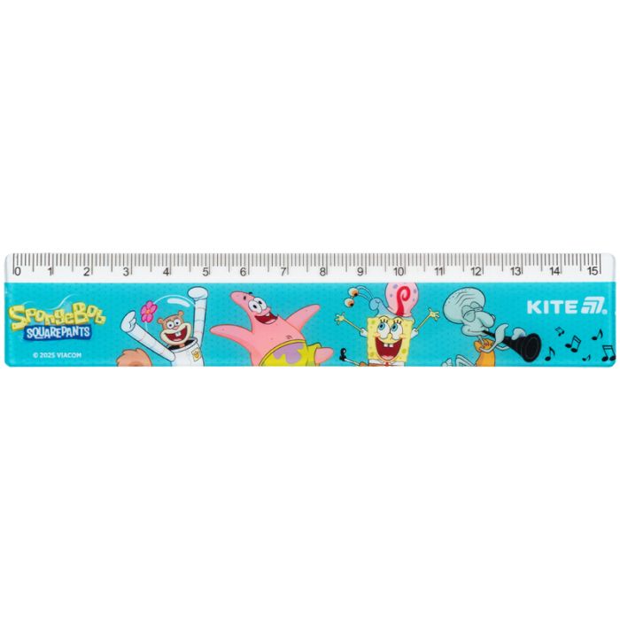 Линейка Kite Sponge Bob, 15 см Фото