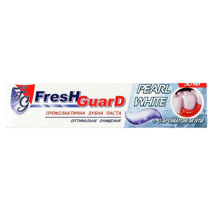 Зубная паста Fresh Guard Pearl White 50 мл Фото