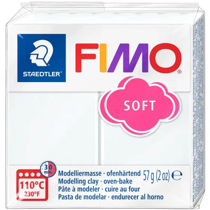 Пластика Fimo Soft, Біла, 57г Фото