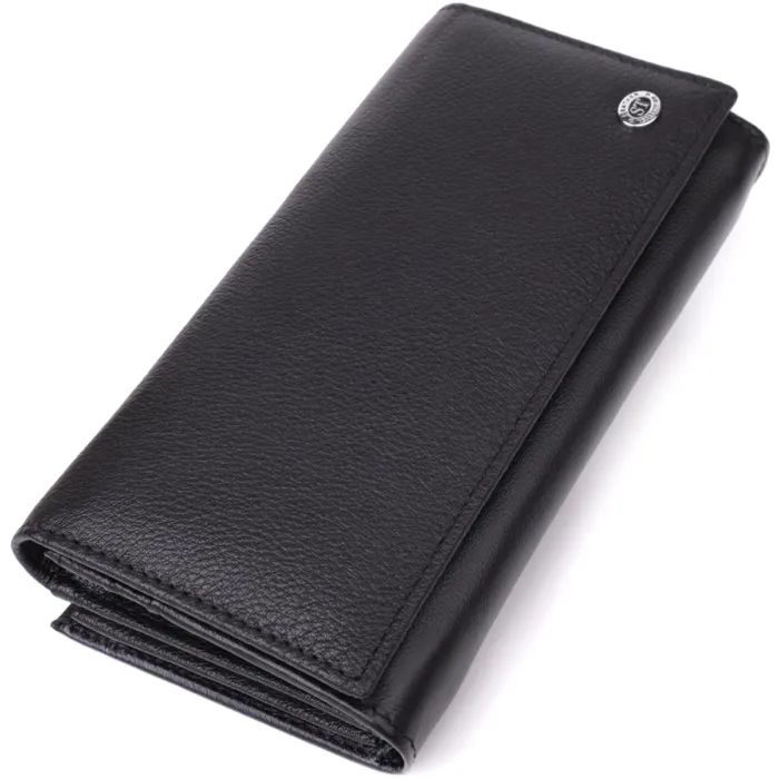 Кошелек ST Leather Из натуральной кожи Черный Фото