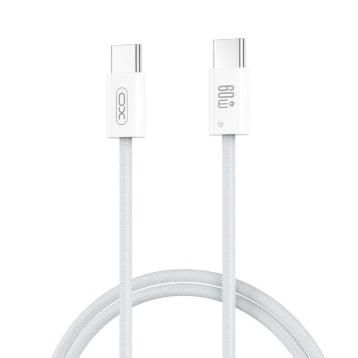 Дата кабель XO USB-C to USB-C 1.0m 60W white Фото